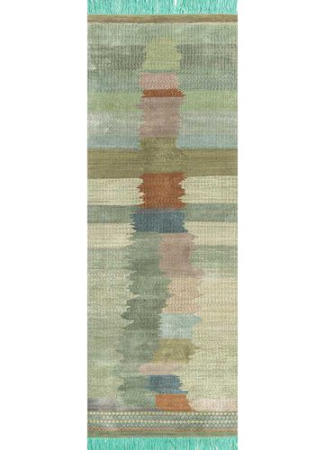 Moderner Teppich - SATRANGI - Jaipur Rugs - Streifenmuster / Wolle / Seide