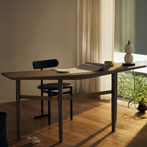 Bodenstehender Schreibtisch - Darling Point - MAN OF PARTS - modern / Eiche / braun