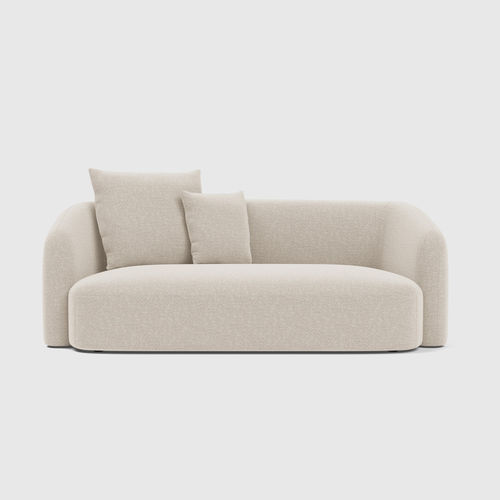 Modernes Sofa - SANDY - MAN OF PARTS - Stoff / Leder / grau