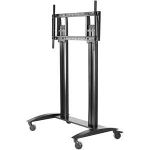 Moderner TV-Ständer - SR598-HUB2 - Peerless-AV - schwenkbar / mit Rollen / Kunststoff