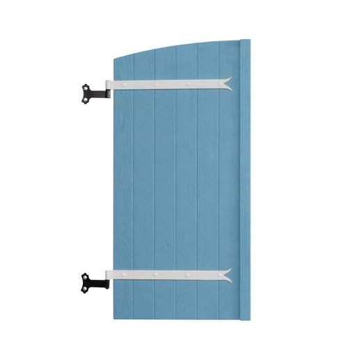 Gebogener Fensterladen - cintr&eacute;s - Les volets du soleil - einflügelig / Verbundwerkstoff / gestrichen