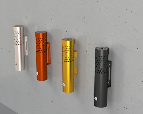 Sockel-Aschenbecher - Enjoy - URBAN TENDANCES - wandmontiert / Stahl / für Außenbereich