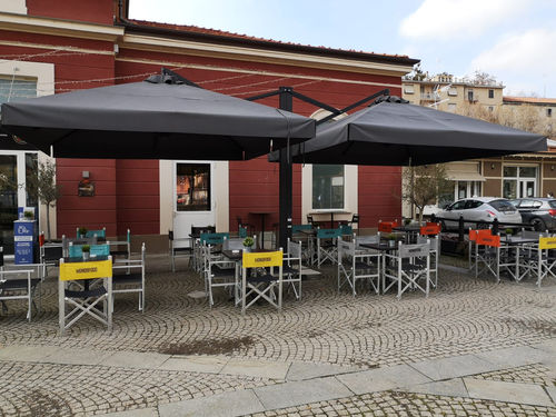 Rechteckiger Sonnenschirm RETRATTILE DOPPIO Giardini Srl