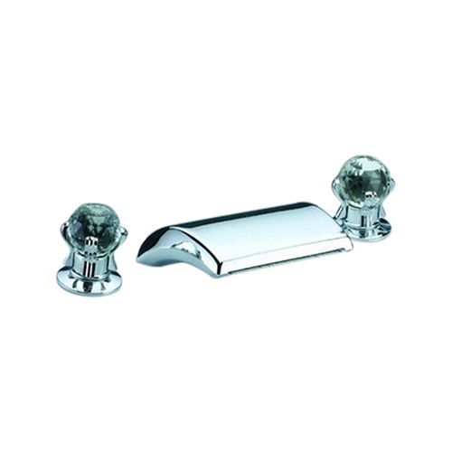 Badewannen-Einhebelmischer - MILLO WIDE - FontanaShowers - Aufsatz / Messing / für Badezimmer