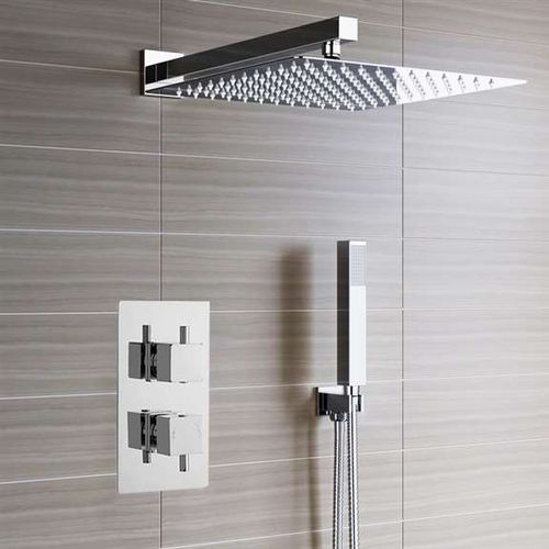 Einbau-Duschsystem - LIMA ULTRA THIN  - FontanaShowers - modern / mit Handbrause / thermostatisch