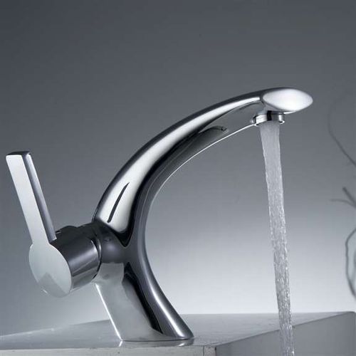 Einhebelmischer für Waschbecken - TWIST - FontanaShowers - Aufsatz / Messing / für Badezimmer