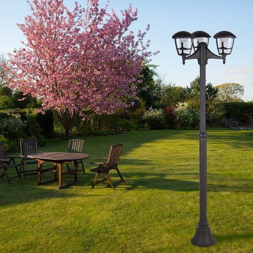 Garten-Lichtmast - LILANDÀ - CENTURY ITALIA - Stil / aus lackiertem Aluminium / LED