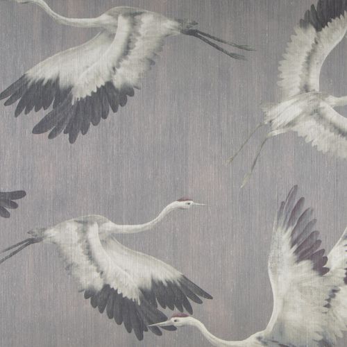 Moderne Tapete - HIBIKO - CARLUCCI - Polyester / Tiermuster / Stoffoptik