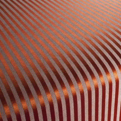 Möbelstoff - CARBONIC - CARLUCCI - Streifenmuster / Polyester / Baumwolle