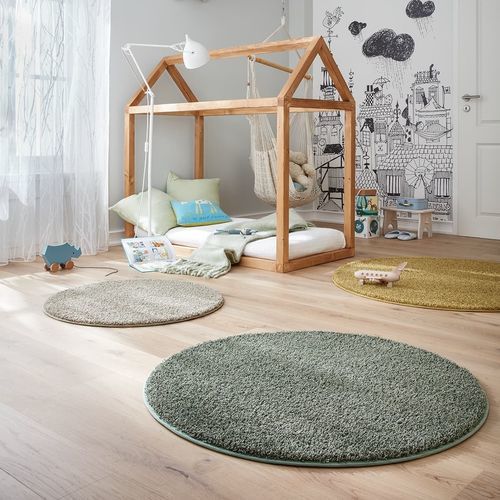 Moderner Teppich - MOTO TWIST - JAB ANSTOETZ FLOORING - einfarbig / Polyamid / rund