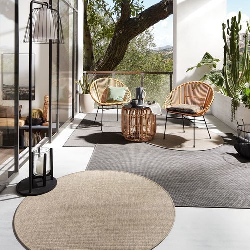 Moderner Teppich - SANDS - JAB ANSTOETZ FLOORING - einfarbig / Polypropylen / rechteckig