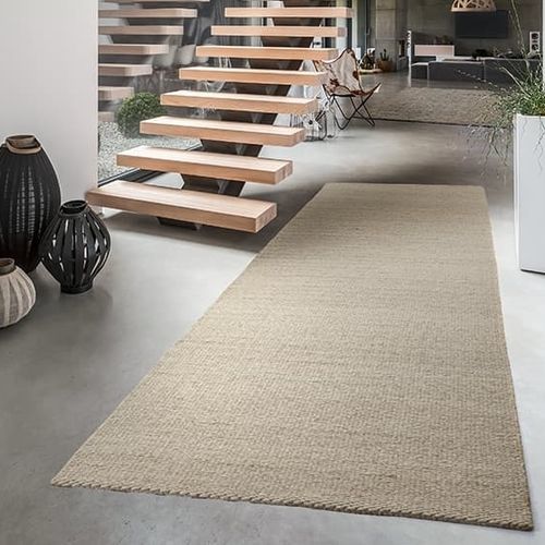 Moderner Teppich - CALMA - JAB ANSTOETZ FLOORING - einfarbig / Wolle / rechteckig
