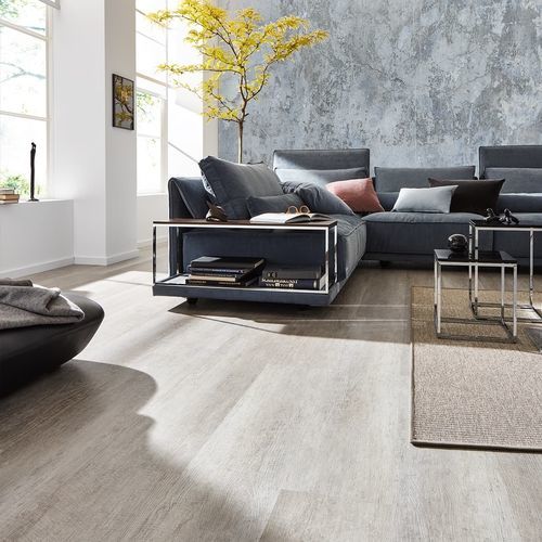 Vinyl-Bodenbelag - GREIGE WASHED OAK   - JAB ANSTOETZ FLOORING - für den Innenraum / für Treppenstufen / für Büro