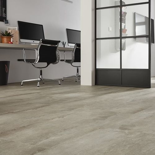 Vinyl-Bodenbelag - USED CONCRETE CREME  - JAB ANSTOETZ FLOORING - für den Innenraum / für Treppenstufen / für Büro