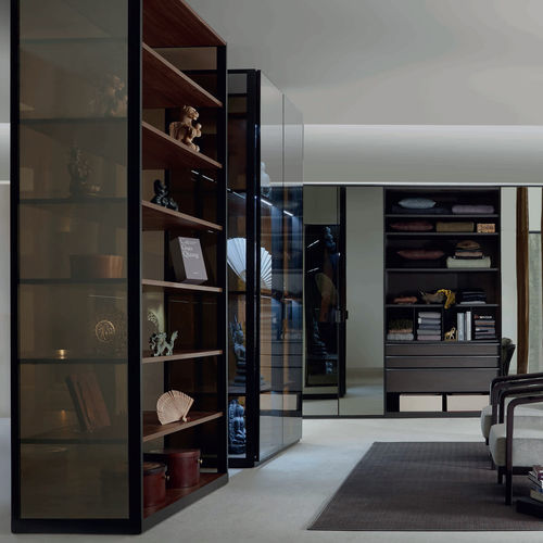 Moderne Vitrine - WALK_in - AN Collection GmbH - Glas / lackiertes Holz / beleuchtet