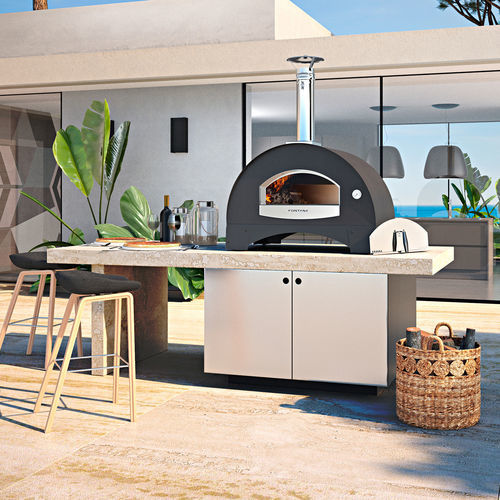 Pizzaofen für Privatgebrauch - AMALFI - Fontana Forni s.r.l. - Holz / Stikken / freistehend