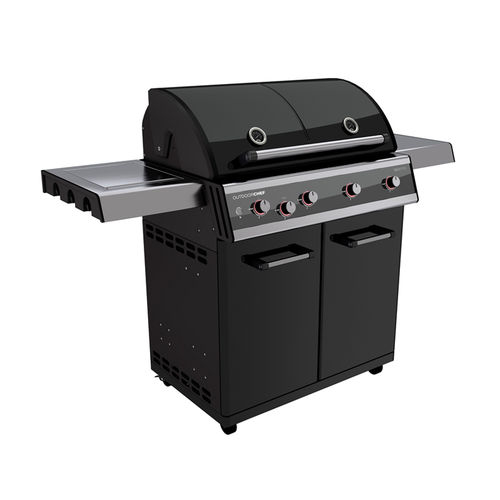 Gas-Gartengrill - AUSTRALIA 425 G - Fontana Forni s.r.l. - auf Rollen / Edelstahl / mit Stauraum