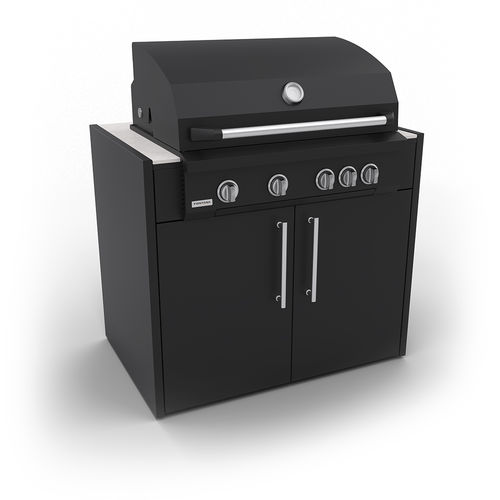 Gas-Gartengrill - ELYSIA BBQ LUMEN 5 - Fontana Forni s.r.l. - selbsttragend / thermolackierter Stahl / galvanisiertem Stahl