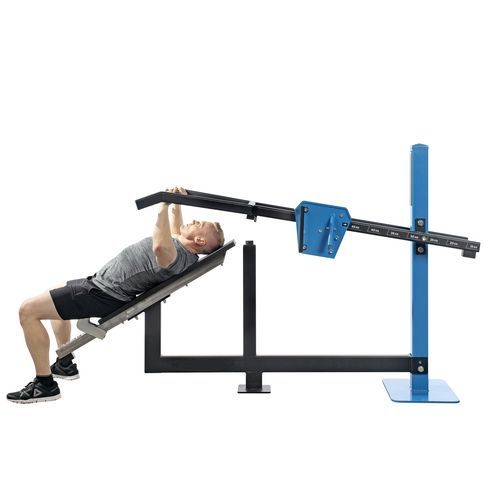 Geneigte Brustpressbank Fitnessgerät - Omnigym Oy - für Außenbereich / für Gewerbegebrauch