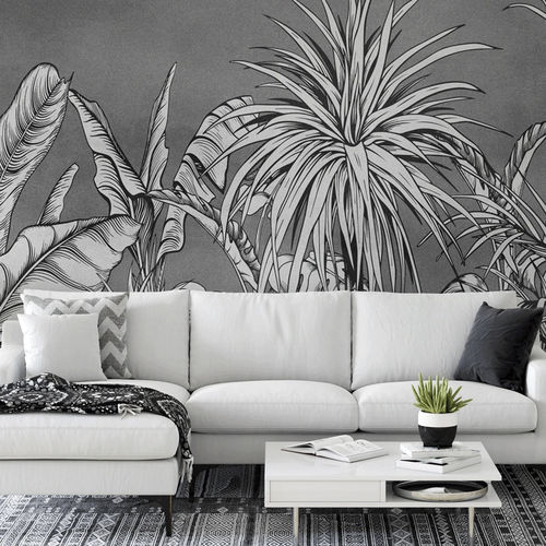 Moderne Tapete - tendance jungle - MuralConcept - Vlies / Naturmotiv / weiß