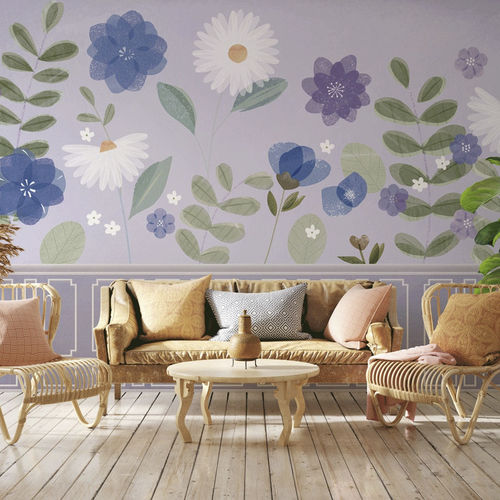 Moderne Tapete - parme et printanier - MuralConcept - Vlies / Blumenmotiv / Panorama