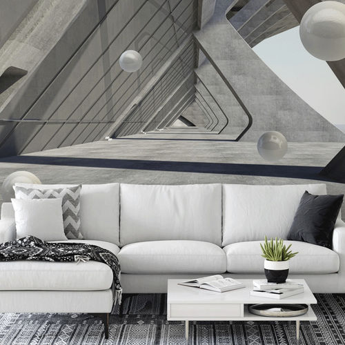 Moderne Tapete - 3D industriel & trompe l'oeil - MuralConcept - Vlies / Panorama / 3D-Effekt