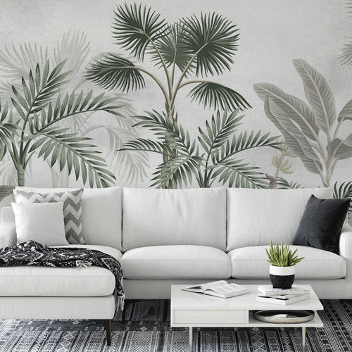 Moderne Tapete - jungle tendance arbres exotiques - MuralConcept - Vlies / Naturmotiv / Panorama