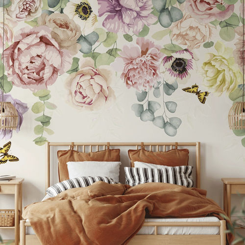 Moderne Tapete - jardin - MuralConcept - Vlies / Blumenmotiv / Panorama
