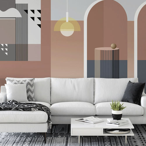 Moderne Tapete - design graphique architecture - MuralConcept - Vlies / Panorama / geometrisches Muster