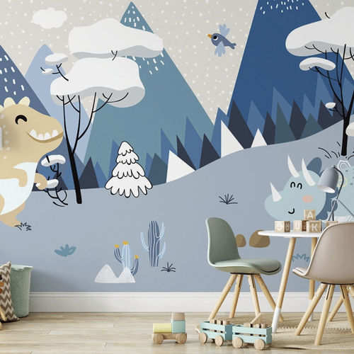 Moderne Tapete - dinosaures - MuralConcept - Vlies / Panorama / Tiermuster