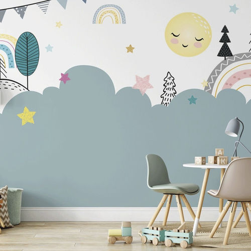 Moderne Tapete - douce nuit  - MuralConcept - Vlies / Panorama / blau