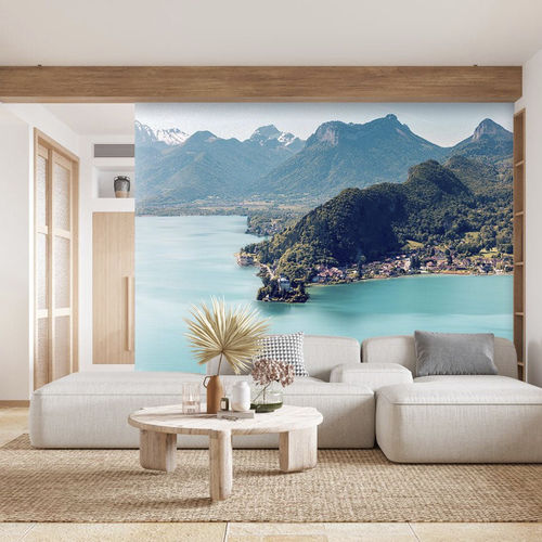 Fototapete - Annecy chateau Duingt - MuralConcept - modern / Vlies / Panorama