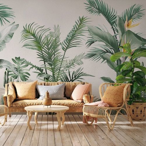 Moderne Tapete - tendance tropicale oiseau du paradis - MuralConcept - Vlies / Naturmotiv / Panorama