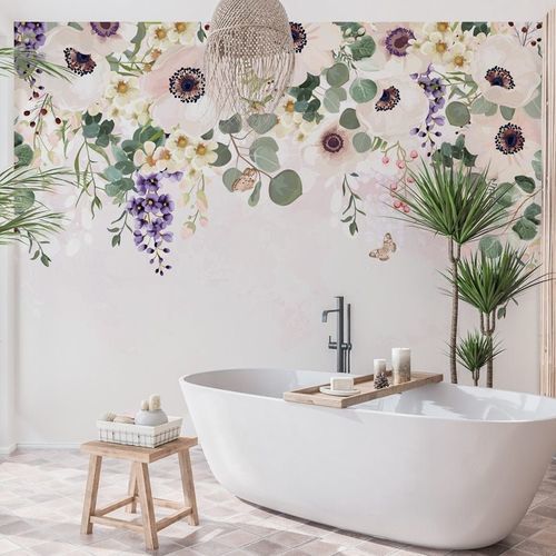Moderne Tapete - merveilleuses - MuralConcept - Vlies / Blumenmotiv / Panorama