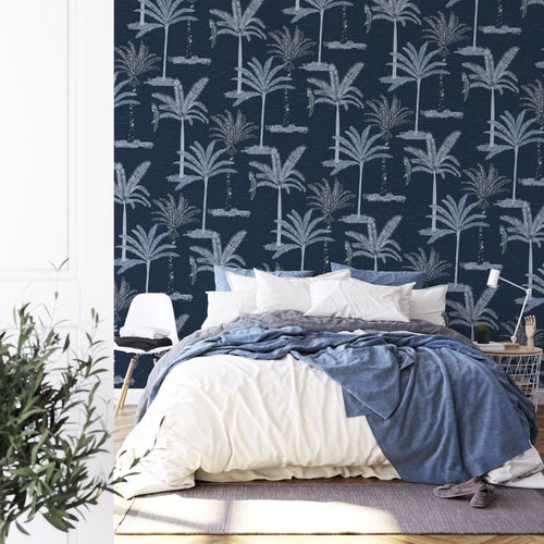 Moderne Tapete - palmier jungle - MuralConcept - Vlies / Naturmotiv / grau