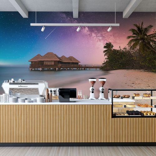 Moderne Tapete - plage paradisiaque féérique - MuralConcept - Vlies / Panorama / mehrfarbig