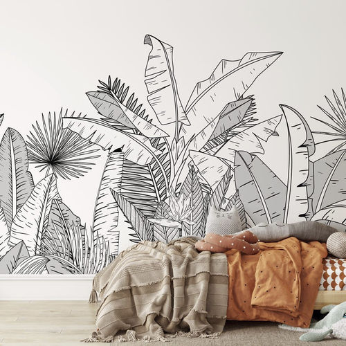 Moderne Tapete - botanic leaf - MuralConcept - Vlies / Naturmotiv / Panorama