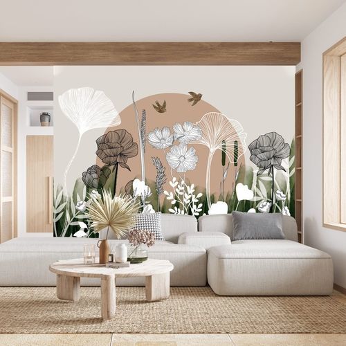 Moderne Tapete - illustration - MuralConcept - Vlies / Blumenmotiv / Panorama
