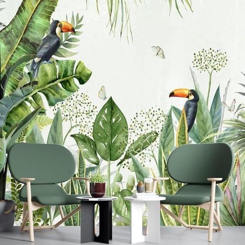 Moderne Tapete - Jungle oiseau exotique - MuralConcept - Vlies / Naturmotiv / Panorama