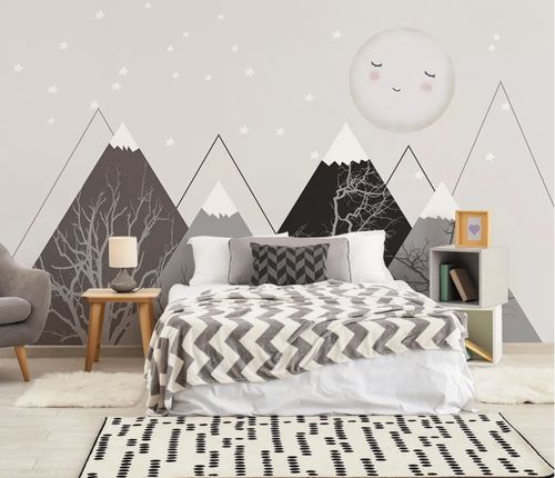 Tapete / skandinavischer Stil - lune - MuralConcept - Vlies / Panorama / mit geometrischen Motiven