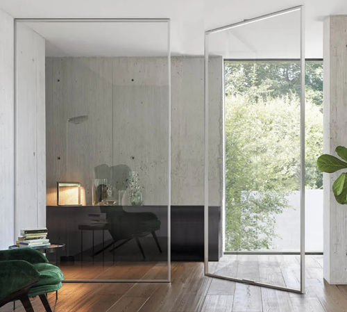 Abnehmbare Trennwand - GAIA - doal - mit Glasfront / Aluminium / für Privatgebrauch