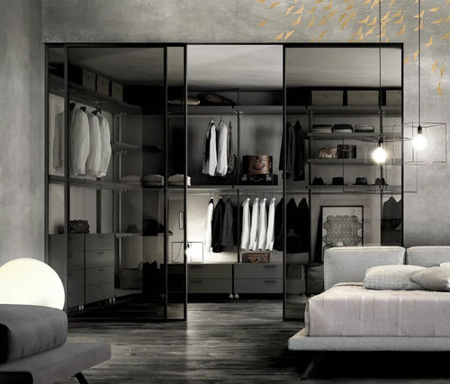Begehbarer Kleiderschrank / Modul - SIMPLY - doal - wandmontiert / Eck / modern