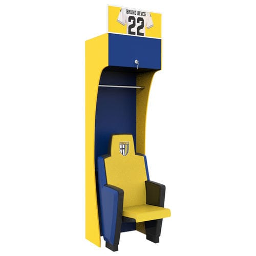 Garderobenschrank mit integriertem Sitz - LUXURY  - Omsi srl - Laminat / für Sportanlage / für Lagerung