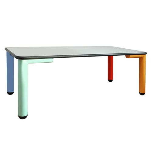Moderner Tisch - B18  - Omsi srl - Laminat / Gestell aus Polypropylen / rechteckig