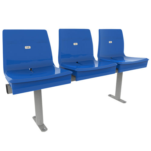 Polypropylen-Traversenbank - M2011 - Omsi srl - 3 Plätze / für Außenbereich / modern