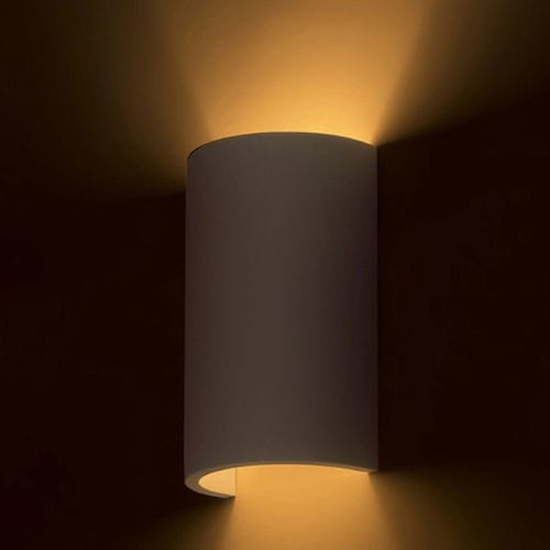 Moderne Wandleuchte - MM-534 - Miller & Miller - für den Innenraum / Gips / zylinderförmig