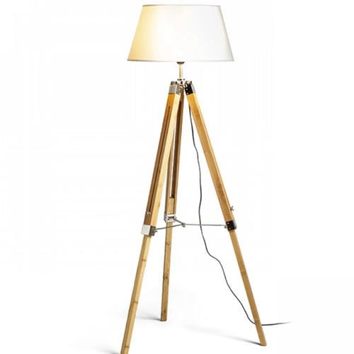 Stehleuchte - MM-6543 - Miller & Miller - Chrom / Bambus / modern