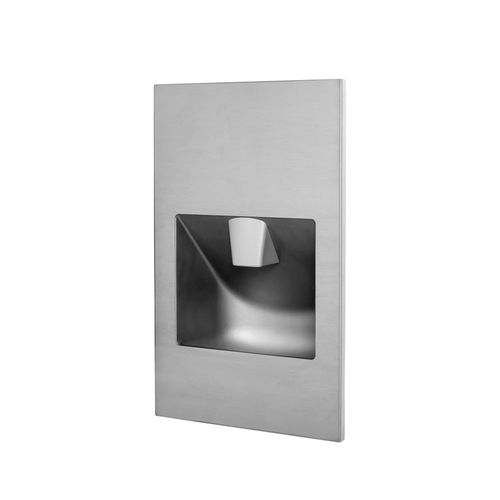 Einbau-Handwaschbecken - THRII - Wallgate Ltd - rechteckig / Edelstahl / mit integriertem Handtrockner