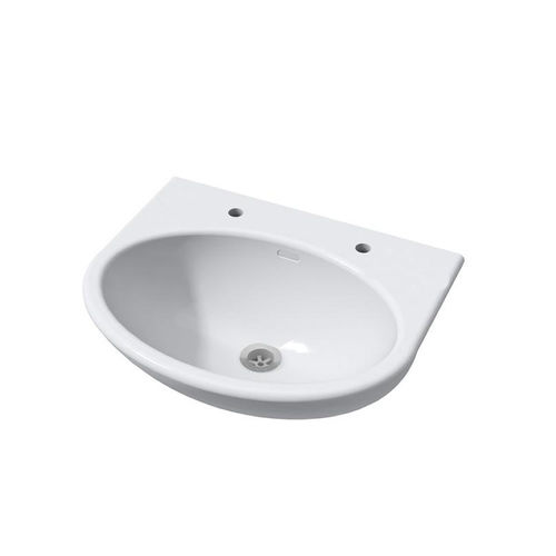 Wand-Waschbecken - SHB - Wallgate Ltd - Mineralwerkstoff / ohne Öffnung / 1-Loch