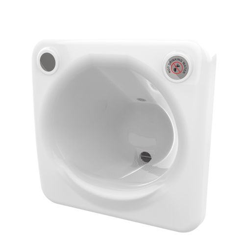 Einbau-Handwaschbecken - PSH - Wallgate Ltd - rechteckig / Keramik / für sanitäre Anlagen